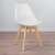 Front view of the BC OC104-White Scandinavian design dining chair