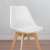 Front view of the BC OC104-White Scandinavian design dining chair