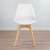 Front view of the BC OC104-White Scandinavian design dining chair