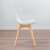 Side view of the BC OC104-White Scandinavian design dining chair