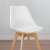 Front view of the BC OC104-White Scandinavian design dining chair