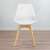 Front view of the BC OC104-White Scandinavian design dining chair