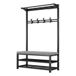 CR003-60 Stojan na topánky s pohodlným sedadlom a vešiakom - Predsieňové zostavy