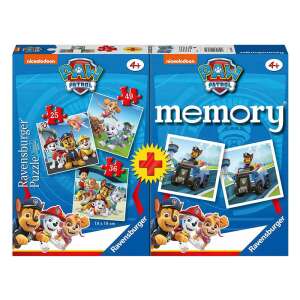 Ravensburger Puzzle 3IN1 + memóriajáték - Mancs Őrjárat 93269086 Puzzle - 6 - 10 éves korig