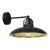 Lampa ścienna Milagro Felix w stylu industrialnym, czarno-złota.
