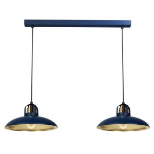 Lampa wisząca Milagro FELIX granatowa, dwupunktowa - Felix