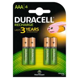 Duracell AAA 750 újratölthető Elem 4db 32177191 Elemek - Ceruzaelem