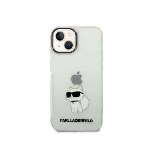 Karl Lagerfeld iPhone 14 Plus durchsichtige Hülle mit Choupette Katze Design - Handyhüllen
