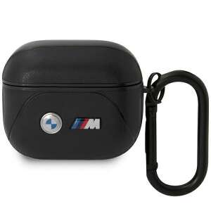 Czarne skórzane etui BMW M Performance do Apple AirPods 3. generacji - Zestaw słuchawkowy