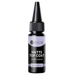 UR Sugar Matt Top Coat, 30ml, UV & LED leáztatható, Matt felületű, Körömlakk fedőlakk - Műköröm alapozó & fedő zselé
