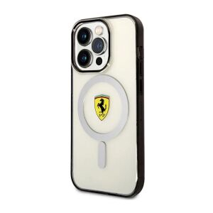 Ferrari transparente iPhone 14 Pro Hülle mit MagSafe Ring und Logo - Ferrari Handyhüllen