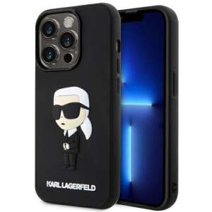 Karl Lagerfeld KLHCP14X3DRKINK Apple iPhone 14 Pro Max schwarzes Hardcase Rubber Ikonik 3D 108162714 - Karl Lagerfeld Handyhüllen
