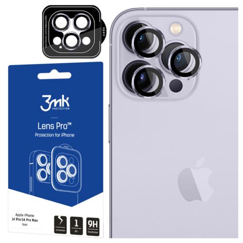 3mk Lens Protection Pro iPhone 14 Pro Max/14 Pro készülékhez, kamera lencsevédő, kiskereskedelmi csomagolás