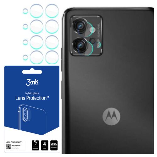 Folie protectie lentila Motorola Moto G32, pachet de 4, protectie lentila sticla hibrida 3mk