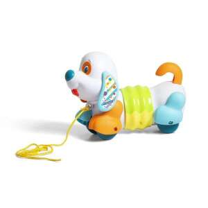 Készségfejlesztő húzható kutya - Clementoni Baby 63541091 Tolható, húzható játékok