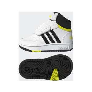 Hoops Mid 3.0 Ac I Adidas gyerek utcai cipő fehér/fekete 26-os méretű 85654028 Adidas Utcai - sport gyerekcipők