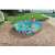 Bestway 244cm rigid wall kids pool in use, children playing in the water