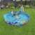 Bestway 244cm inflatable kids pool with dolphin and fish design, kids playing in the pool
