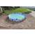 Piscina Bestway 244cm Fast Set într-un cadru de curte