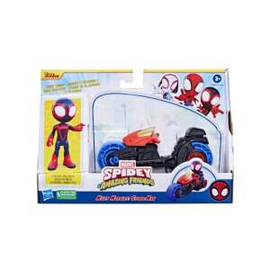 Pókember: Póki és csodálatos barátai Miles Morales játékfigura motorral - Hasbro 73434139 - Hasbro