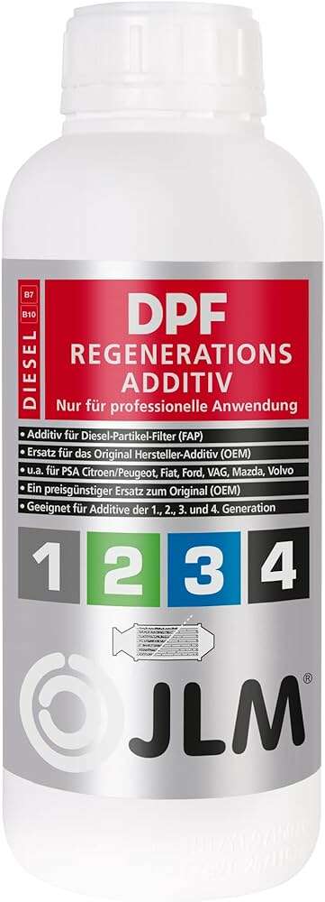 JLM DPF - Részecskeszűrő Utántöltő Folyadék 1000ml 1 2 3 4 gen.
