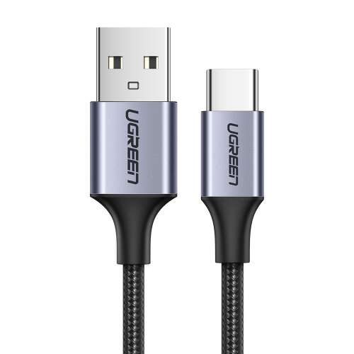 Cablu Ugreen USB Type C, 0,5m, gri, Quick Charge 3.0, 3A