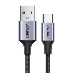 Ugreen USB Type C kábel, 0,5m, szürke, Quick Charge 3.0, 3A - Ugreen
