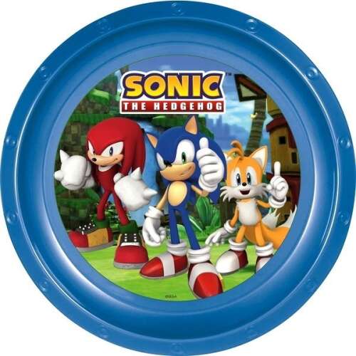 Sonic - műanyag lapostányér