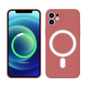 iPhone 14 Pro Max piros szilikon tok mágneses gyűrűvel - Apple