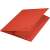 Leitz Recycle A4 red 3-pocket folder, closed, angled view