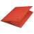 Leitz Recycle A4 red 3-pocket folder, closed, angled view