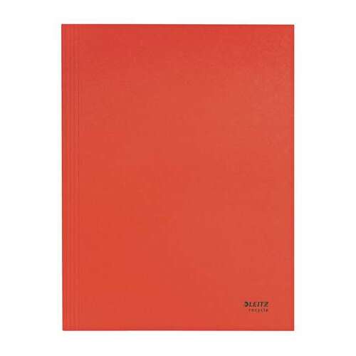 Leitz Recycle A4 Cardboard Red 3-Pocket Folder