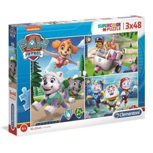 Paw Patrol 3x48 piece puzzle by Clementoni, featuring 3 different scenes with the Paw Patrol characters - Clementoni Puzzle