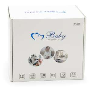Vezeték nélküli HD baby monitor, 1080p - 5 colos LCD kijelzővel 73441148 Bébiőr & Légzésfigyelő