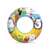 Bestway penguin inflatable ring for kids, 51 cm diameter, colorful design with penguins and tropical motifs