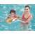 Bestway penguin inflatable ring for kids, 51 cm diameter, colorful design with penguins and tropical motifs, in use in a swimming pool