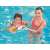 Bestway penguin inflatable ring for kids, 51 cm diameter, colorful design with penguins and tropical motifs, in use in a swimming pool