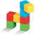 Geomag MagiCube magnetic building blocks, Green Line, building a horse