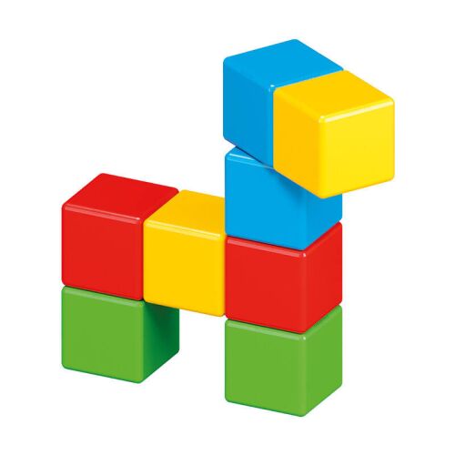 Magnetické stavebné kocky Geomag MagiCube tvoriace tvar lamy
