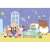 Clementoni SuperColor Maxi Puzzle - Peppa Pig 104 elementy, przedstawiające Peppę Pig i jej przyjaciół w pokoju szpitalnym
