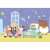 Clementoni SuperColor Maxi Puzzle - Peppa Pig 104 elementy, przedstawiające Peppę Pig i jej przyjaciół w pokoju szpitalnym