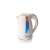 SUNNY C230 Cordless Kettle, white with gold trim, featuring a blue LED light indicator