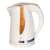 SUNNY C230 Cordless Kettle, white with gold trim, featuring a water level indicator and a blue LED light indicator