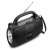 Guogii HF-F36 Tragbarer Bluetooth-Lautsprecher mit Solarladung, Radio und Taschenlampe - Schwarz