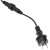 Outdoor string lights, black power cord with plug