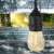 Outdoor string lights, weatherproof, warm white LED bulbs