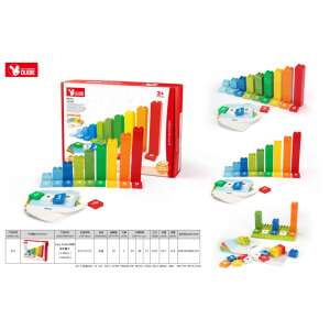 Wange Dubie 510 Early Math blocuri de construcție pentru copii, 119 piese cu 10 carduri de învățare, blocuri colorate pentru construcție și învățare matematică, compatibile cu alte mărci - Jocuri de constructie - Lego