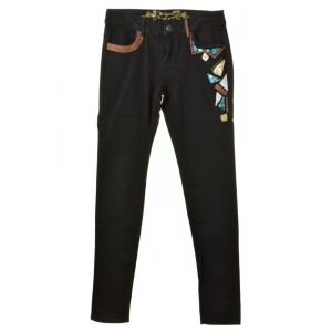Desigual fekete, flitteres női farmernadrág – 30 130489572 - Desigual