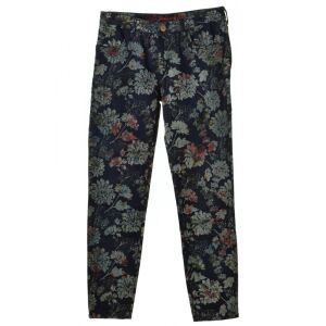 Desigual Virágmintás Skinny Farmernadrág - Sötétkék - 30 130489738 - Desigual