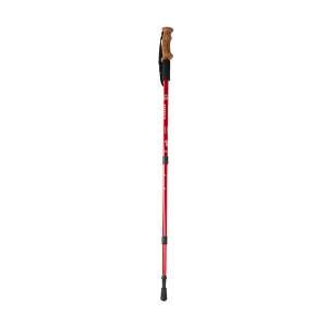 Red Nordic walking stick with cork handle, Energia brand - Sétabot